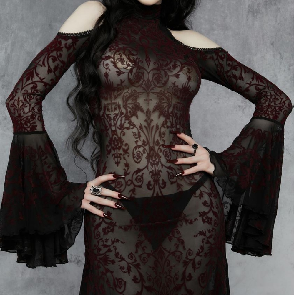 Death Unites Us Mesh Mini Dress